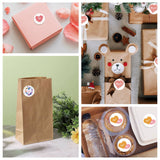 Craspire Thank You Theme Self Adhesive Paper Stickers, Colourful Roll Sticker Labels, Gift Tag Stickers, Heart Pattern, 2.5x0.1cm, 500pc/roll