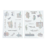 Craspire Plastic Decorations Stickers, for DIY Handmade Scrapbook Photo Albums, Leaf Pattern, 15x10.5x0.02cm, 2sheet/set, 10sets/pack
