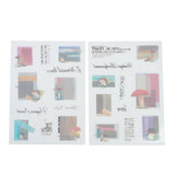 Craspire Plastic Decorations Stickers, for DIY Handmade Scrapbook Photo Albums, Mushroom Pattern, 15x10.5x0.02cm, 2sheet/set, 10sets/pack