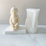 2PCS DIY Candle Making Silicone Molds, Resin Casting Molds, Skull with Basket, White, 10.1x6.3x5.6cm