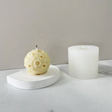 5PCS DIY Candle Making Silicone Molds, Resin Casting Molds, Moon, White, 5.5x5.2cm