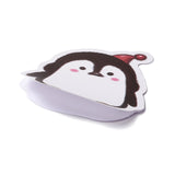 Craspire Cartoon Penguin Paper Stickers Set, Adhesive Label Stickers, for Suitcase, Planner and Refigerator Decor, White, 3~6.3x3.4~5.5x0.02cm, 50pc/bag