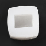 5PCS House DIY Candle Silicone Molds, Fondant Molds, Resin Casting Molds, For UV Resin, Epoxy Resin Jewelry Making, White, 37x39x40mm, Inner Diameter: 25mm