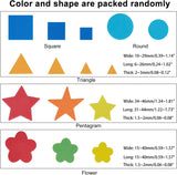 1268 Pcs 3 Shapes Foam Stickers