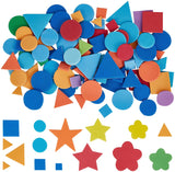 1268 Pcs 3 Shapes Foam Stickers