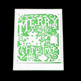 CRASPIRE Frame Metal Cutting Dies Stencils, for DIY Scrapbooking/Photo Album, Decorative Embossing DIY Paper Card, with Word Merry Christmas, Matte Platinum Color, 9x7.2cm