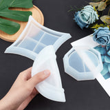 Dish Silicone Molds, with Disposable Plastic Transfer Pipettes and Latex Finger Cots, Transparent Plastic Round Stirring Rod and UV Gel Nail Art Tinfoil, Mixed Color, 201x201x13mm