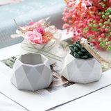 1PCS OLYCRAFTF 2pcs Flower Pot Silicone Mold Hexagon Succulent Plant Vase Gypsum Cement Molds Concrete Clay Mold Ashtray Candle Holder Silicone Wax Casting Mold for Resin Crafting and Fondant Cake Making