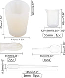 Wedding Dress Food Grade Silicone Molds Kits, Fondant Molds, For DIY Cake Decoration, Chocolate, Candy, UV Resin & Epoxy Resin Making, with Plastic Pipettes, Latex Finger Cots, White, 75x68x80mm, Inner Size: 65x58mm