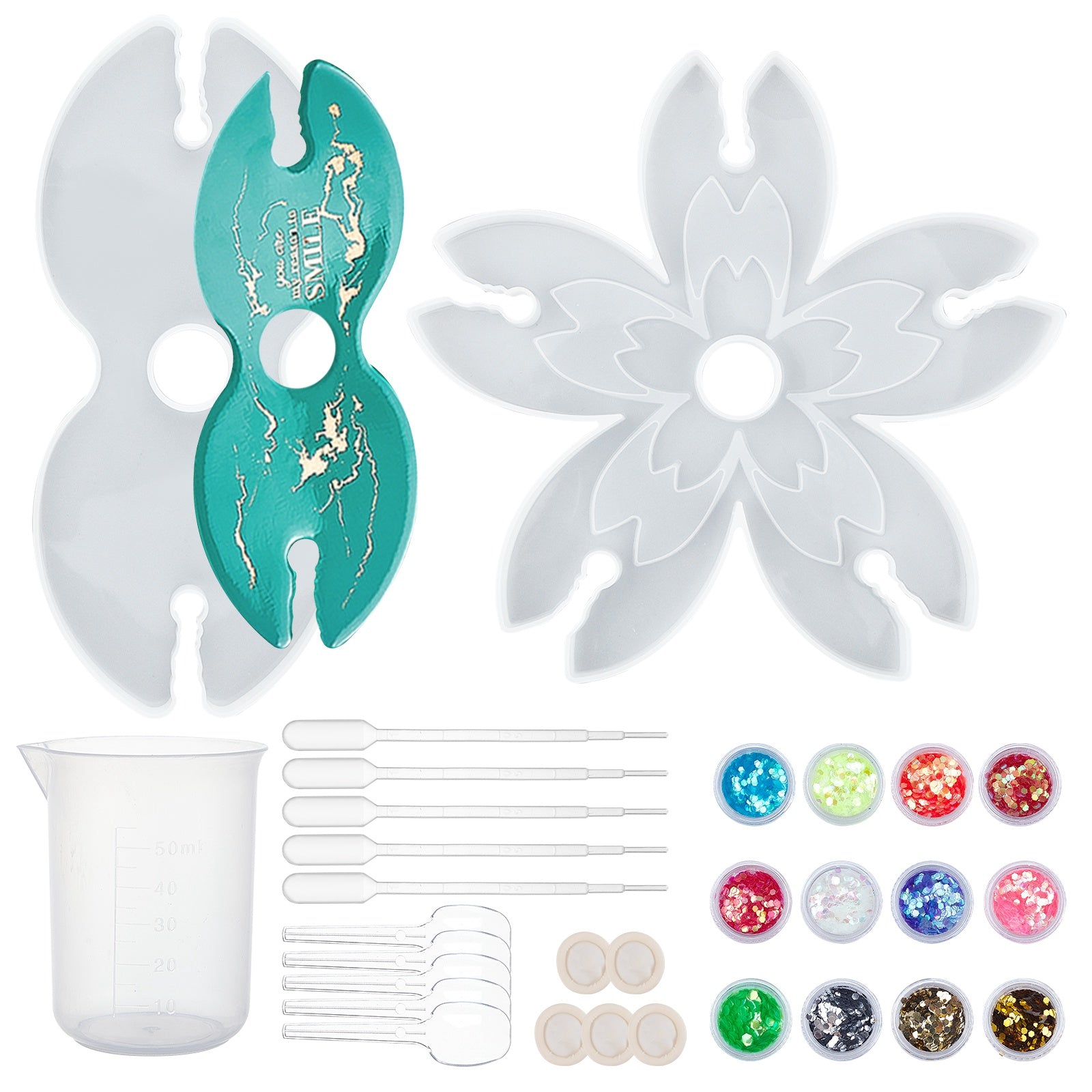 Silicone Nail Art Tool Set / White