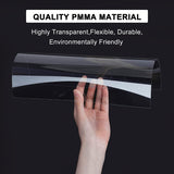 20Sheet Clear Plexiglass Sheet Panel Rectangle Perspex Transparent Acrylic Board PMMA Silce Moisture-Proof Plastic Board - A4 Size