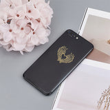 Craspire 9Pcs 9 Styles Nickel Self-adhesive Picture Stickers, Golden, Wing Pattern, 40x40mm, 1pc/style