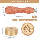 Letter.A Ice Stamp Wood Handle Wax Seal Stamp