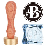 Letter.B Ice Stamp Wood Handle Wax Seal Stamp