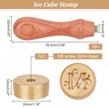 Letter.M Ice Stamp Wood Handle Wax Seal Stamp