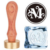 Letter.M Ice Stamp Wood Handle Wax Seal Stamp