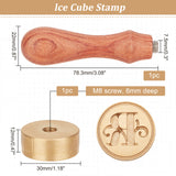 Letter.R Ice Stamp Wood Handle Wax Seal Stamp