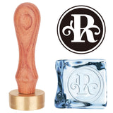 Letter.R Ice Stamp Wood Handle Wax Seal Stamp