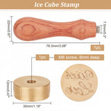 Word Ice Stamp Wood Handle Wax Seal Stamp