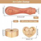 Angel & Fairy Pattern Ice Stamp Wood Handle Wax Seal Stamp