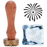 Fireworks Pattern Ice Stamp Wood Handle Wax Seal Stamp