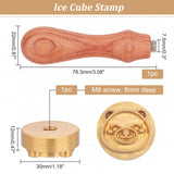 Bear Pattern Ice Stamp Wood Handle Wax Seal Stamp