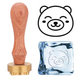 Bear Pattern Ice Stamp Wood Handle Wax Seal Stamp