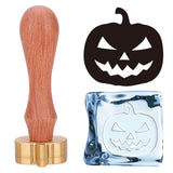 Pumpkin Pattern Ice Stamp Wood Handle Wax Seal Stamp