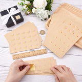 Craspire 400Pcs 8 Style Kraft Paper Sealing Stickers, Label Paster Picture Stickers, for Gift Packaging, Mixed Patterns, 2~2.3x2.3~3cm, 50pcs/style