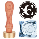 Letter.C Ice Stamp Wood Handle Wax Seal Stamp