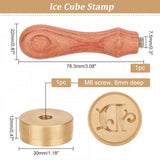 Letter.D Ice Stamp Wood Handle Wax Seal Stamp