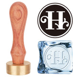 Letter.H Ice Stamp Wood Handle Wax Seal Stamp