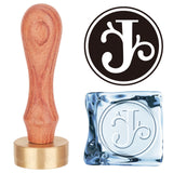 Letter.J Ice Stamp Wood Handle Wax Seal Stamp