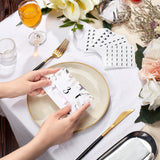 Craspire 80 Sheets 4 Style Cartoon Carrot & Rooster & Fish & Cow Meal Stickers, Adhesive Square Paper Labels, Black, 6.6x8.1x0.02cm, 30pcs/sheet, 20sheets/style