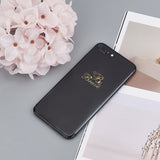 Craspire 9Pcs 9 Styles Custom Carbon Steel Self-adhesive Picture Stickers, Golden, Inspirational Quote, Word, 40x40mm, 1pc/style