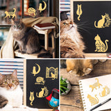 9Pcs 9 Styles Custom Carbon Steel Self-adhesive Picture Stickers, Golden, Mushroom Pattern, 40x40mm, 1pc/style