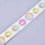 Craspire Easter Stickers, Adhesive Labels Roll Stickers, Gift Tag, for Envelopes, Party, Presents Decoration, Flat Round, Colorful, Easter Theme Pattern, 25mm, about 500pcs/roll