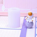 DIY Silicone Molds, Resin Casting Molds, Clay Craft Mold Tools, Astronaut with Moon, White, 43x55x80mm