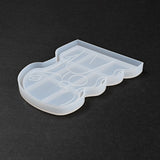 DIY Women's Portrait Dish Tray Silicone Molds, Storage Molds, for UV Resin, Epoxy Resin Craft Making, White, 160x123x14mm