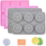 1PCS AHANDMAKER 4 Packs Silicone Soap Molds, 24 Cavities Bee Honeycomb Molds Resin Casting Molds Handmade Craft Mould for Soap Making Candle Making, UV Resin, Epoxy Resin Jewelry Making