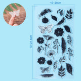 Craspire 15 Sheets Clear Stamps Silicone Transparent Stamp Seal for Cards Making DIY Scrapbooking Photo Card Album Decoration