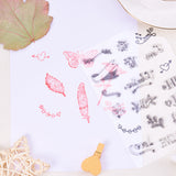 Craspire 15 Sheets Clear Stamps Silicone Transparent Stamp Seal for Cards Making DIY Scrapbooking Photo Card Album Decoration