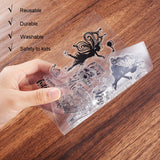 Craspire 1 Set Transparent Silicone Stamp Clear DIY Scrapbooking Craft Stamps Mixed Stamp Sheets For DIY Scrapbooking Photo Album Decorative