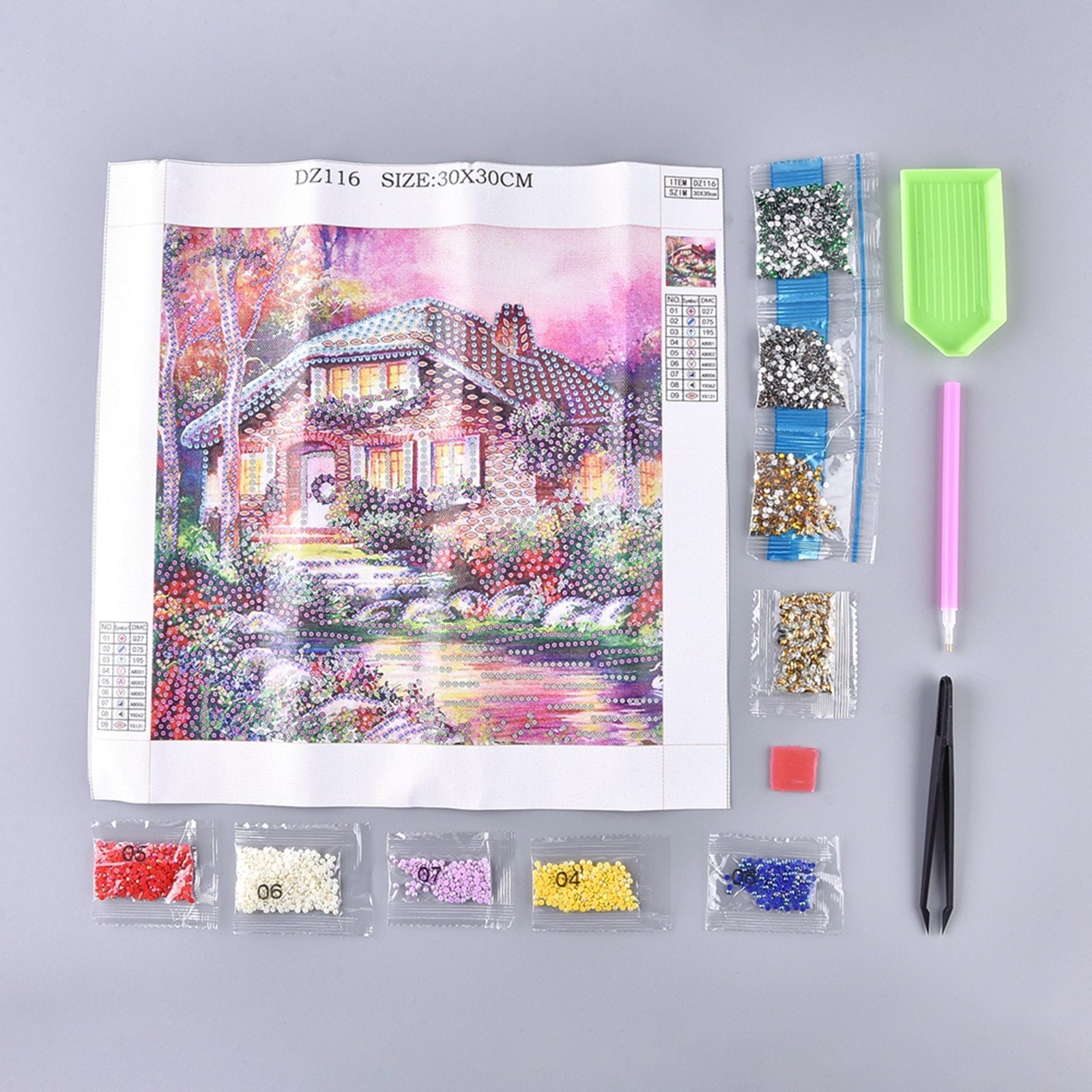 Anti-Slip Diamond Painting Tray Resin 5D Picture Drawing Pad