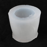 20 pc DIY Candle Molds, Silicone Molds, for Homemade Beeswax Candle Soap Making, White, 56x46mm, Inner Diameter: 33mm
