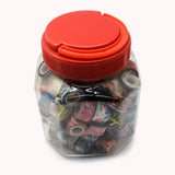 Craspire DIY Scrapbook, with Self Adhesive Tape, Mixed Color, 12mm, about 2.5m/roll, 100rolls/box, box: 115x88x89mm