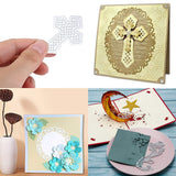 CRASPIRE 3pcs Cross Metal Cutting Dies Stencils for Card Making Christmas Easter Greeting Cards Embossing Scrapbooking Photo Album Decor DIY Craft Paper Card Decor, Matte Platinum Color