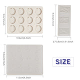 DIY Keychain & Keychain Kit, with Twelve Constellations Silicone Molds, Plastic Transfer Pipettes, Measuring Cup, Latex Finger Cots, Waxed Cotton Cord Necklace, Alloy Keychain Findings, White, 6x0.7mm, Inner Diameter: 4.6mm