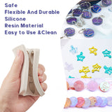 DIY Keychain & Keychain Kit, with Twelve Constellations Silicone Molds, Plastic Transfer Pipettes, Measuring Cup, Latex Finger Cots, Waxed Cotton Cord Necklace, Alloy Keychain Findings, White, 6x0.7mm, Inner Diameter: 4.6mm