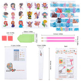 Craspire DIY Diamond Painting Stickers Kits For Kids, with Diamond Painting Stickers, Rhinestones, Diamond Sticky Pen, Tray Plate and Glue Clay, Mixed Color, 2boxes/set